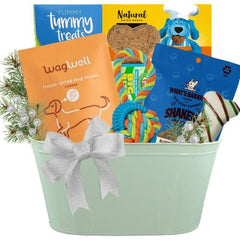Christmas Fetch and Feast Dog Gift Basket