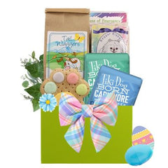 This Gift Includes:
Tail Waggers All Natural Cheezy Bacon Dog Treats 8 oz.
"In Case of Emergency" Label
Beggar Biskets Peanut Butter Dog Treats 11 oz.
Bakery Fresh Hand Iced Gourmet Biscuit
Two (2) Tiki Dog Aloha Petites Flavor Booster Packs (assorted Flavors) 1.5 oz.
Bright and Cheery Decorative Container
Gift Size 7" x 4" x 12"
Dim Weight 6 lbs. (15x9x7)