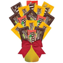 Bouquet Details:
Approximately 15 - 16 stems
An assortment of Full Size and Fun Size candies.
Gift Size: 12" x 10" x 16"
Dim Weight 16 lbs. (21x13x9)