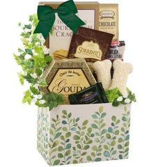 This Gift Includes:
FOR THE OWNER:
Three Cheese Sourdough Crackers 2 oz
Dolcetto Chocolate Pastry .9 oz.
Seasonal Drink Selection
Beef Summer Sausage Chub 5 oz.
Gouda Creamy Cheese Spread 3.5 oz.
Ghirardelli Chocolate Squares Approx. .53 oz. (Various Flavors)
FOR THE DOG:
Two (2) Bakery Fresh Hand Iced Gourmet Biscuit
Decorative Box Container
Gift Size 7" x 4" x 12"
Dim Weight 7 lbs. (15x9x7)